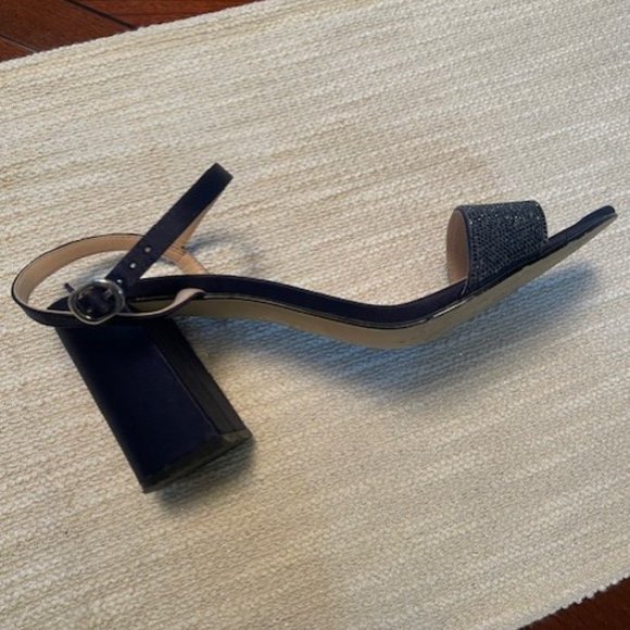 NINA Women's Haven Block Heel Evening Sandals Navy size 9.5M - Picture 7 of 7